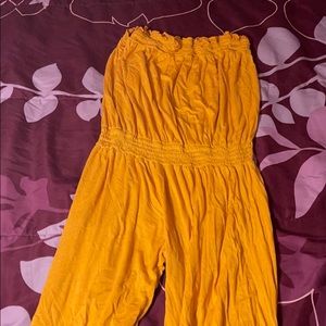 Tube top jumpsuit